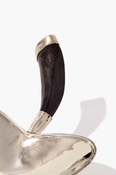 BOLSON Apple Small Bowl, Horn & Alpaca Silver