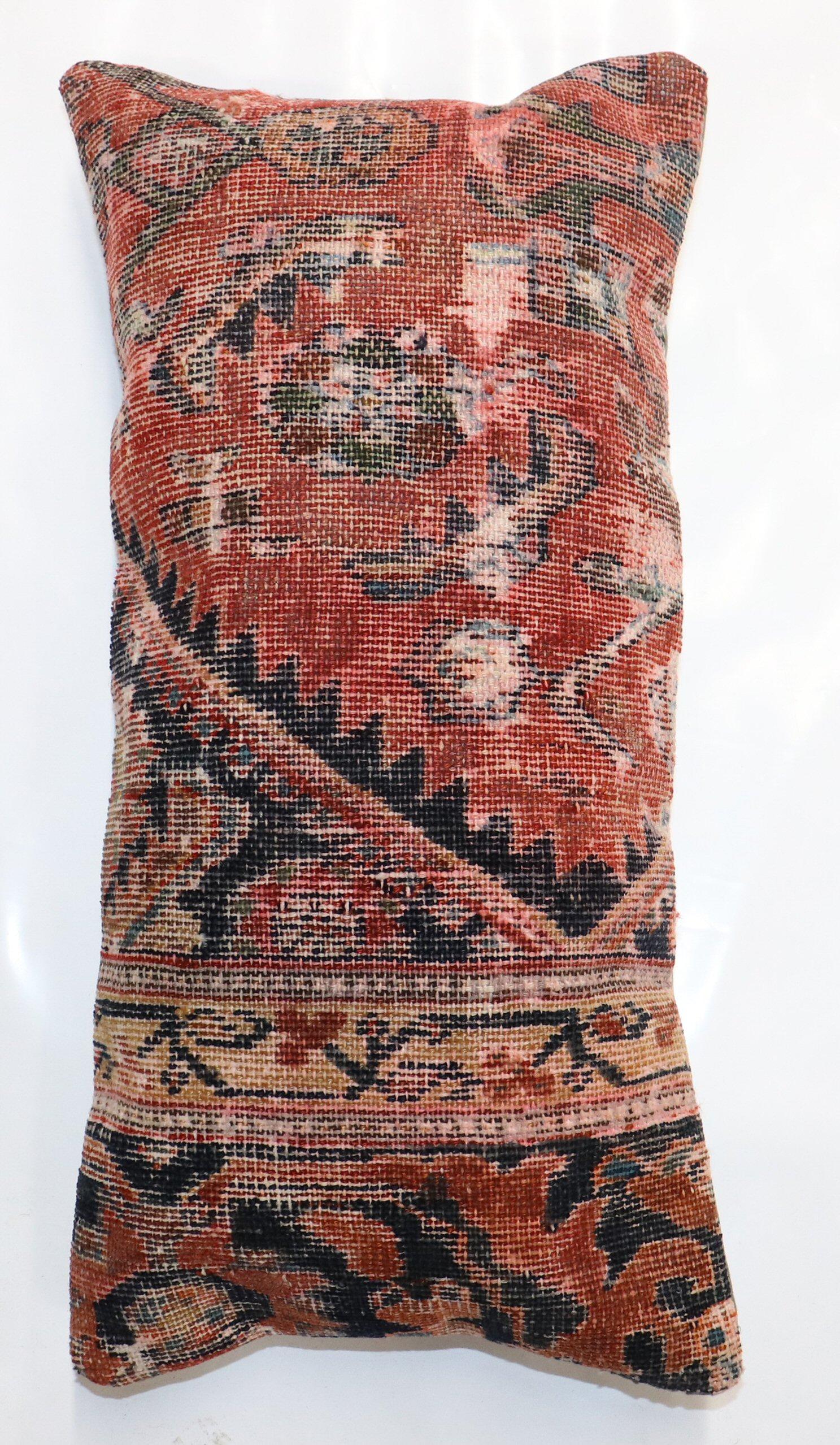 Pillow made from a 19th-century distressed Persian rug 

Measures: 10