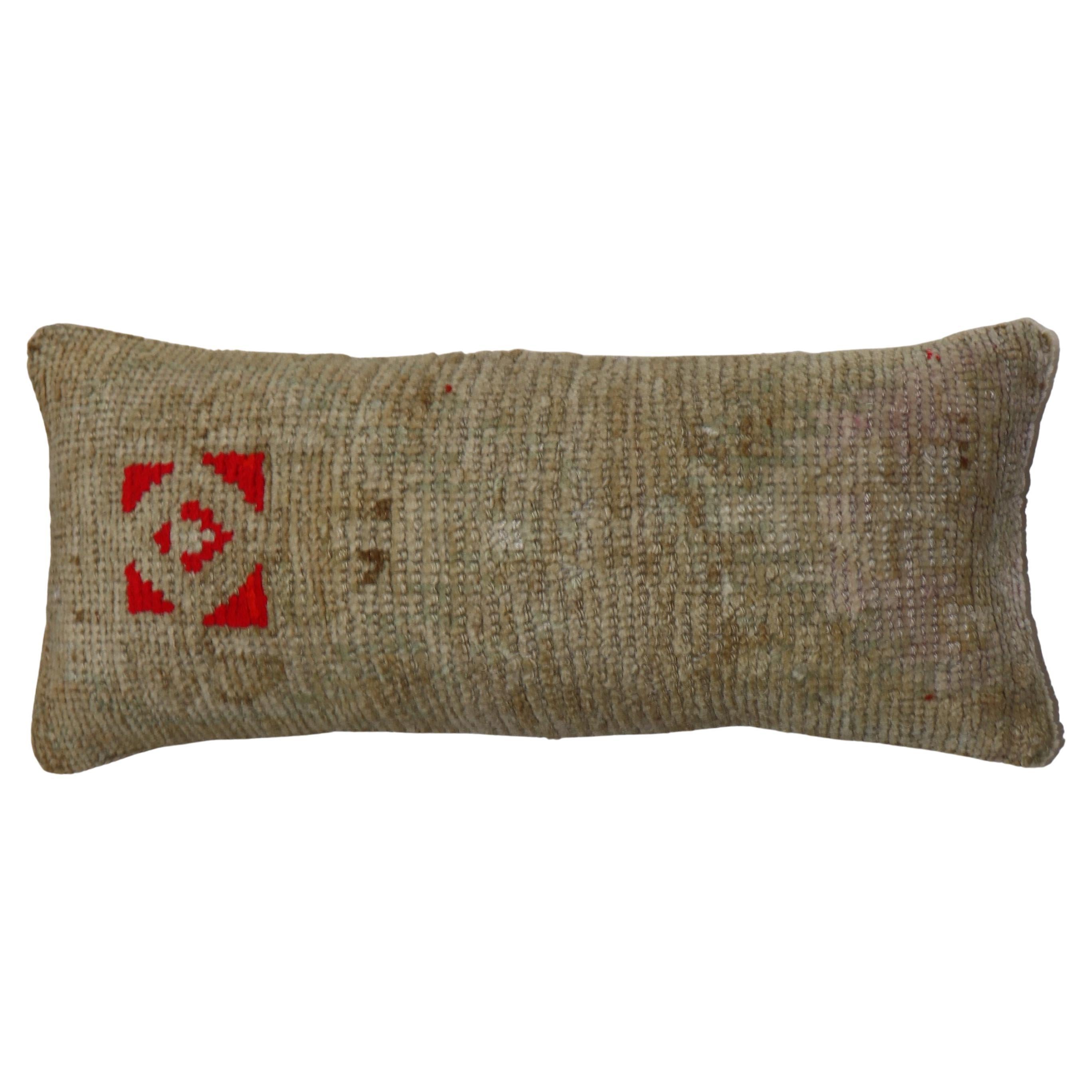 Bolster Size Turkish Rug Pillow For Sale