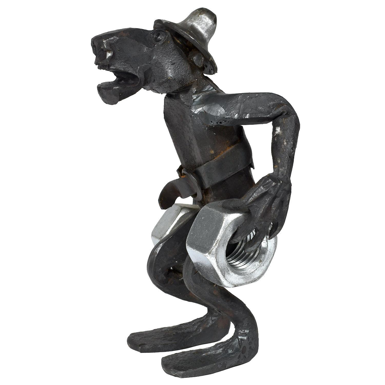 "Bolt Bucker" Sculpture by Bay Area Blacksmith William Roan
