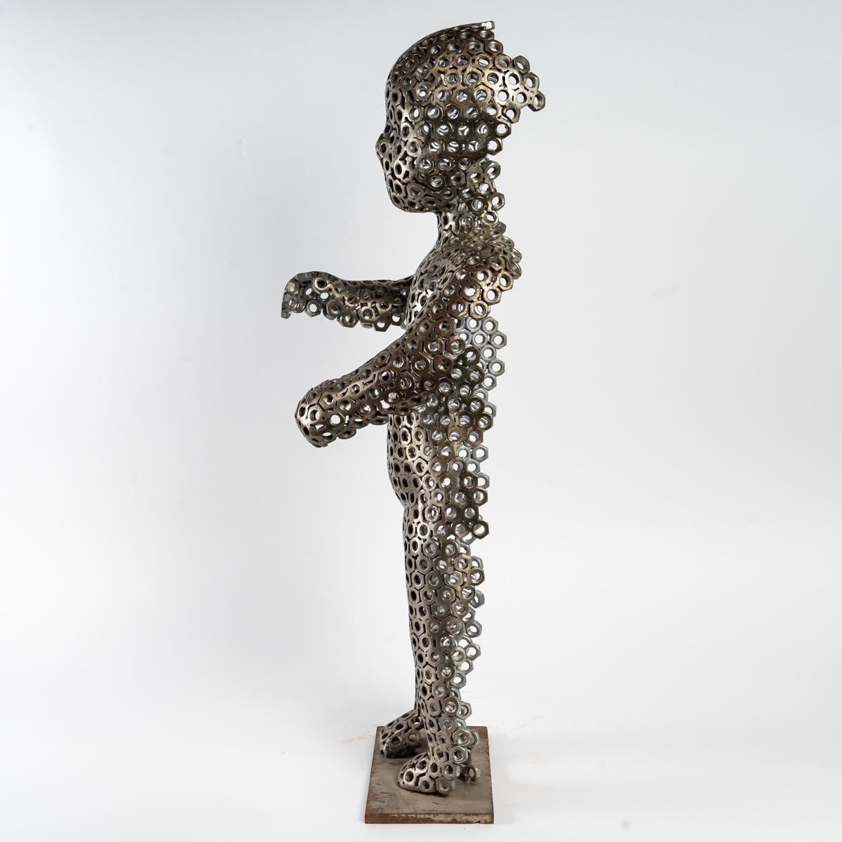 European Bolt Sculpture of a Child, 20th Century