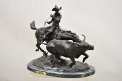 "Bolter" After C.M. Russell Bronze Lost Wax Casting Statue Western Cowboy