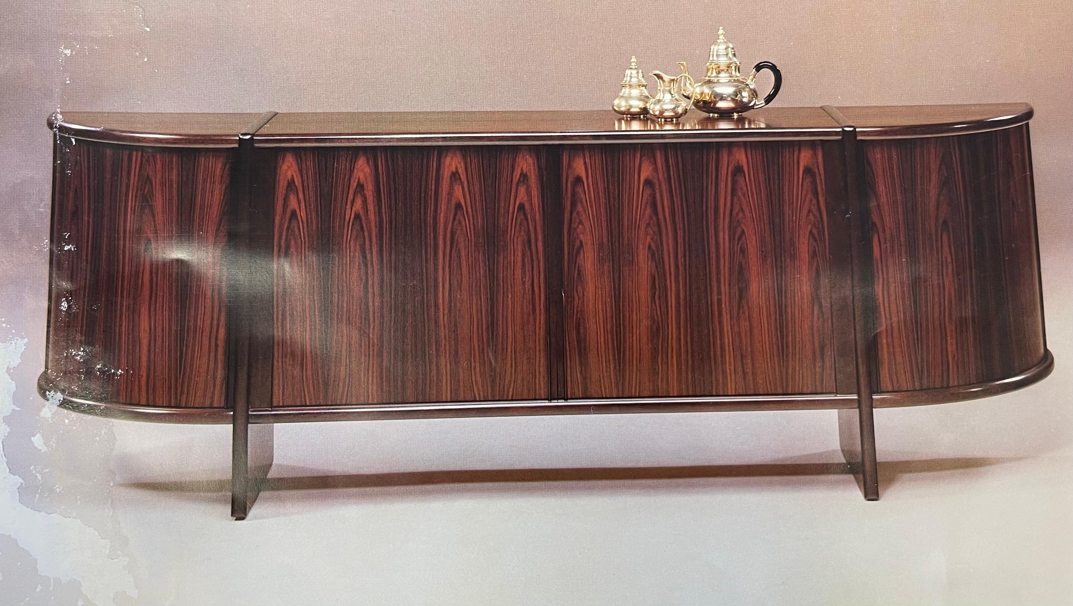 Boltinge Danish Mid-Century Modern Two-Piece Sideboard Credenza Library Unit 1