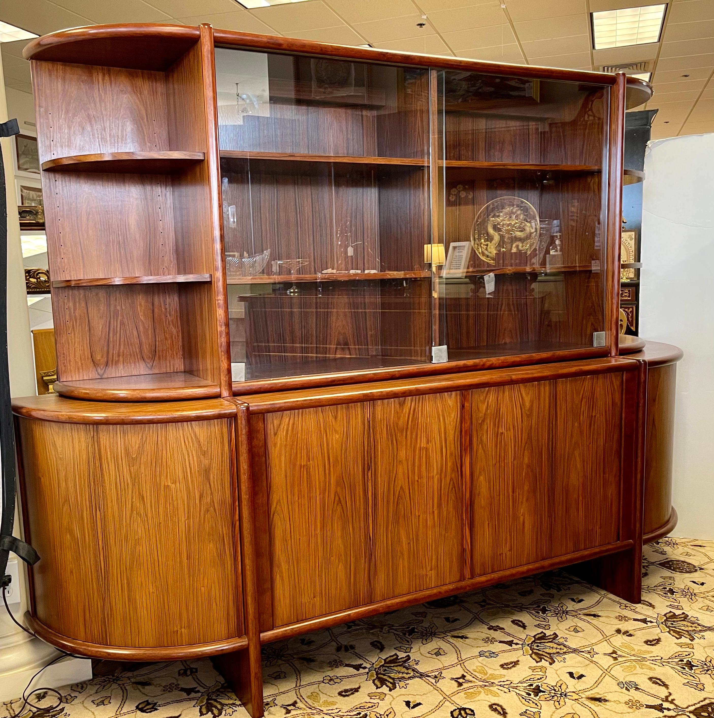 Boltinge Danish Mid-Century Modern Two-Piece Sideboard Credenza Library Unit 3