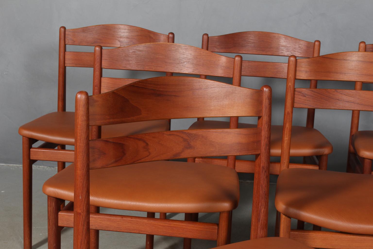 Scandinavian Modern Boltinge Møbelfabrik, Set of Six Chairs