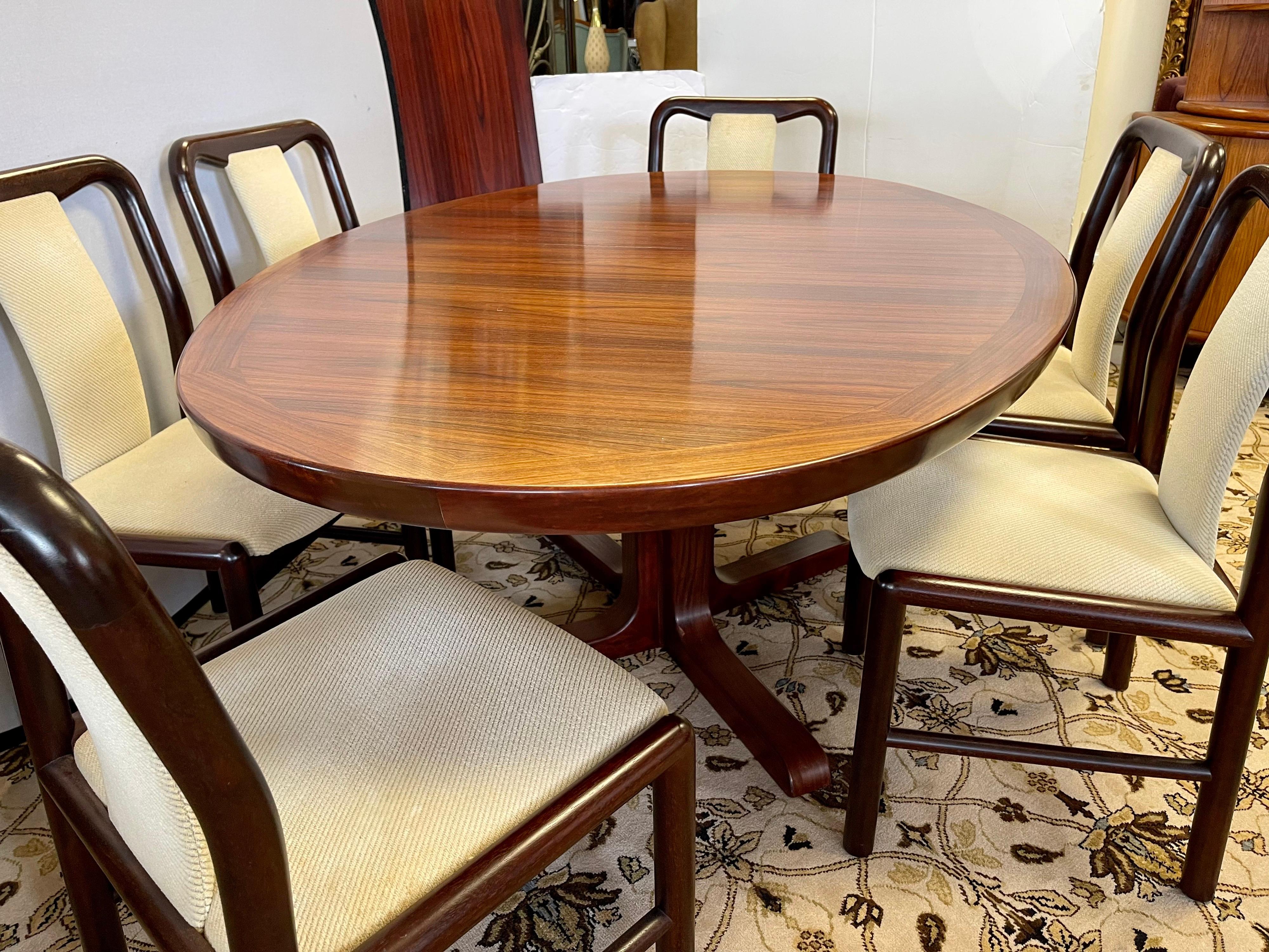 Fabric Boltinge Mid-Century Danish Modern Dining Room Set Made in Denmark