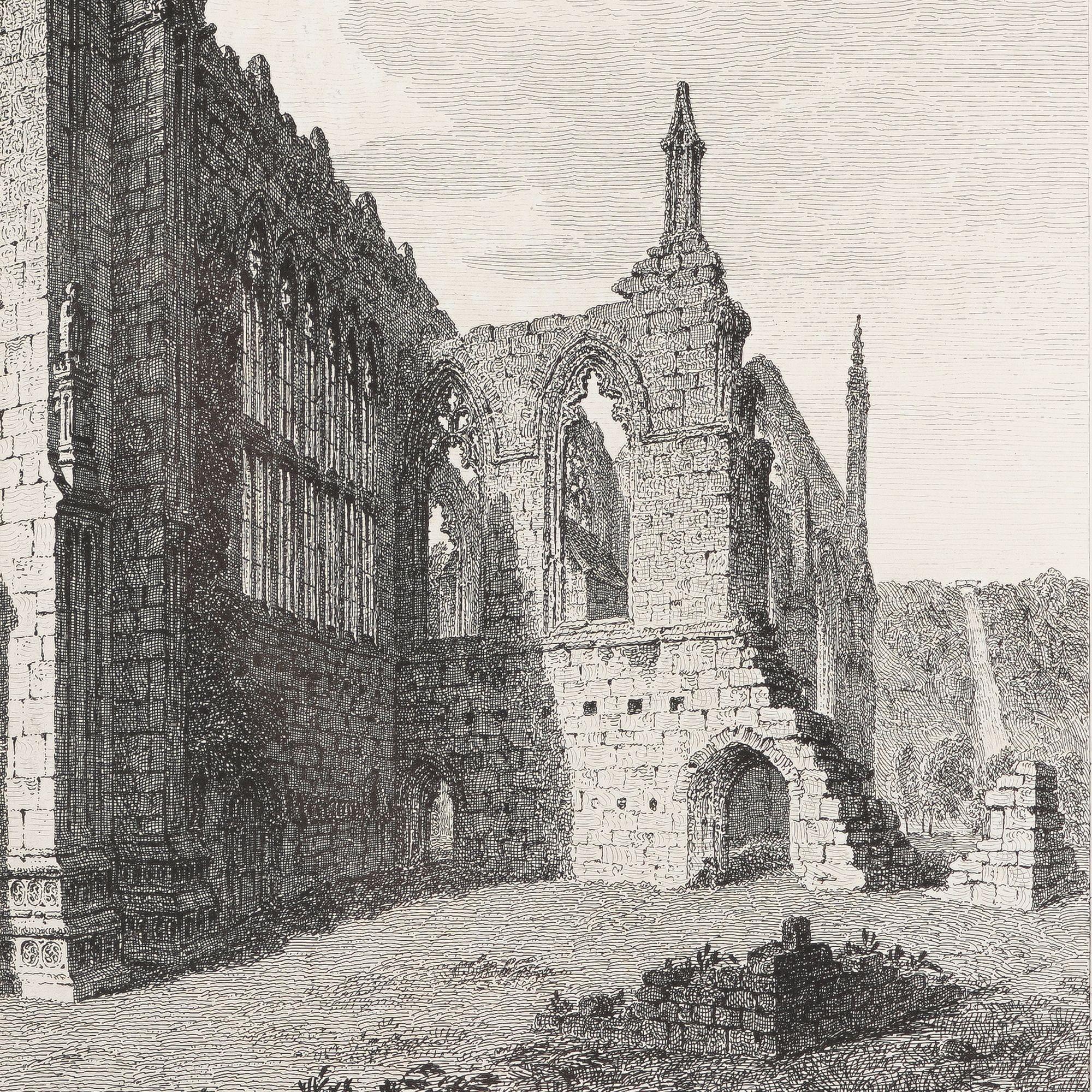 Début du XIXe siècle Prieuré de Bolton, Yorkshire, S.W. Vue de John Coney, 1828 en vente