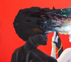 Convergence Acrylic Painting on Canvas, Contemporary, 21st Century