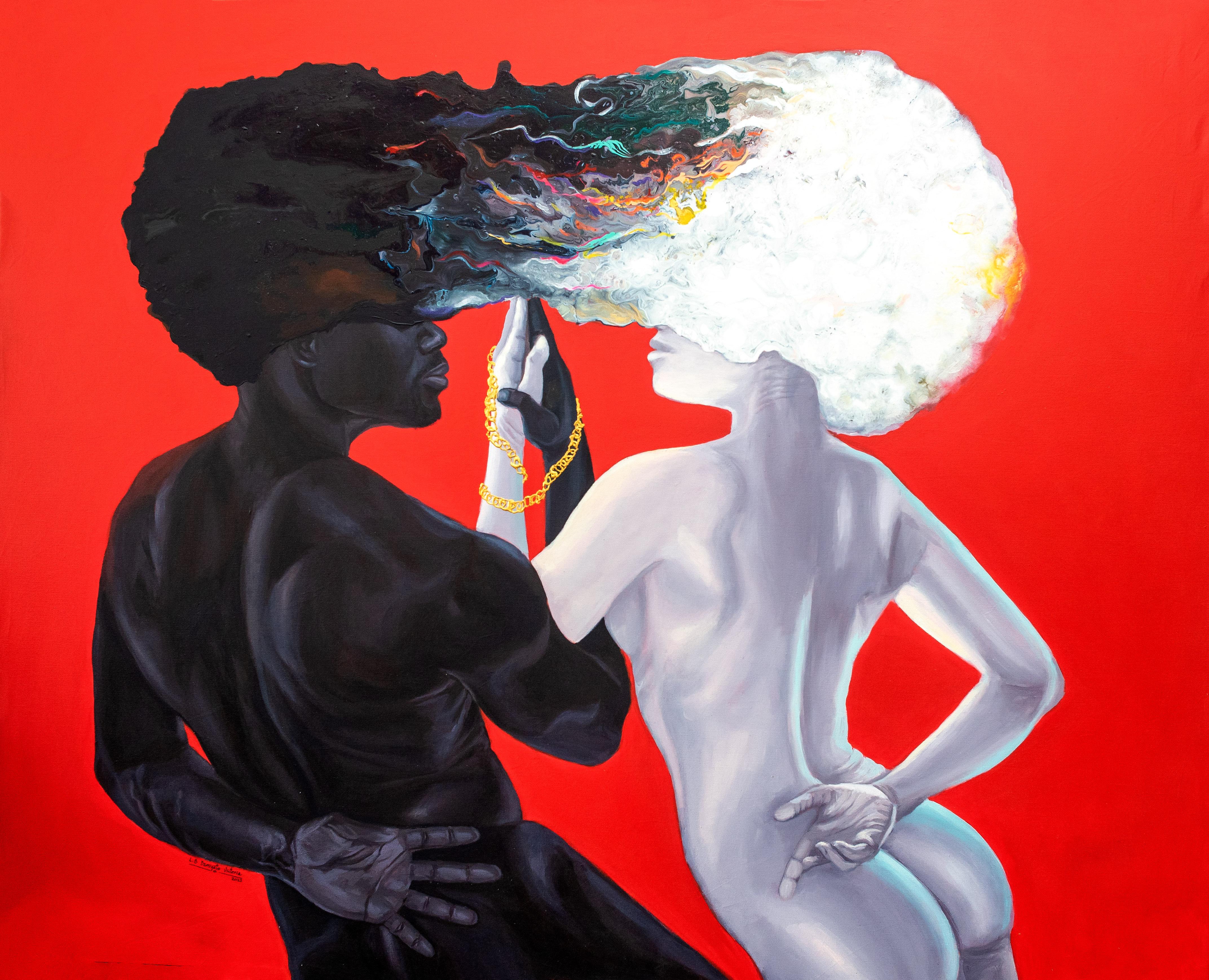 Boluwatife Victoria Lawal Figurative Painting - Convergence