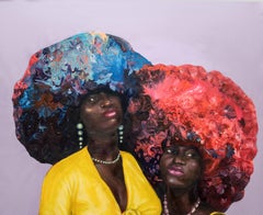 Dear Sister II, Contemporary Acrylic on Canvas, 21st Century, Unframed