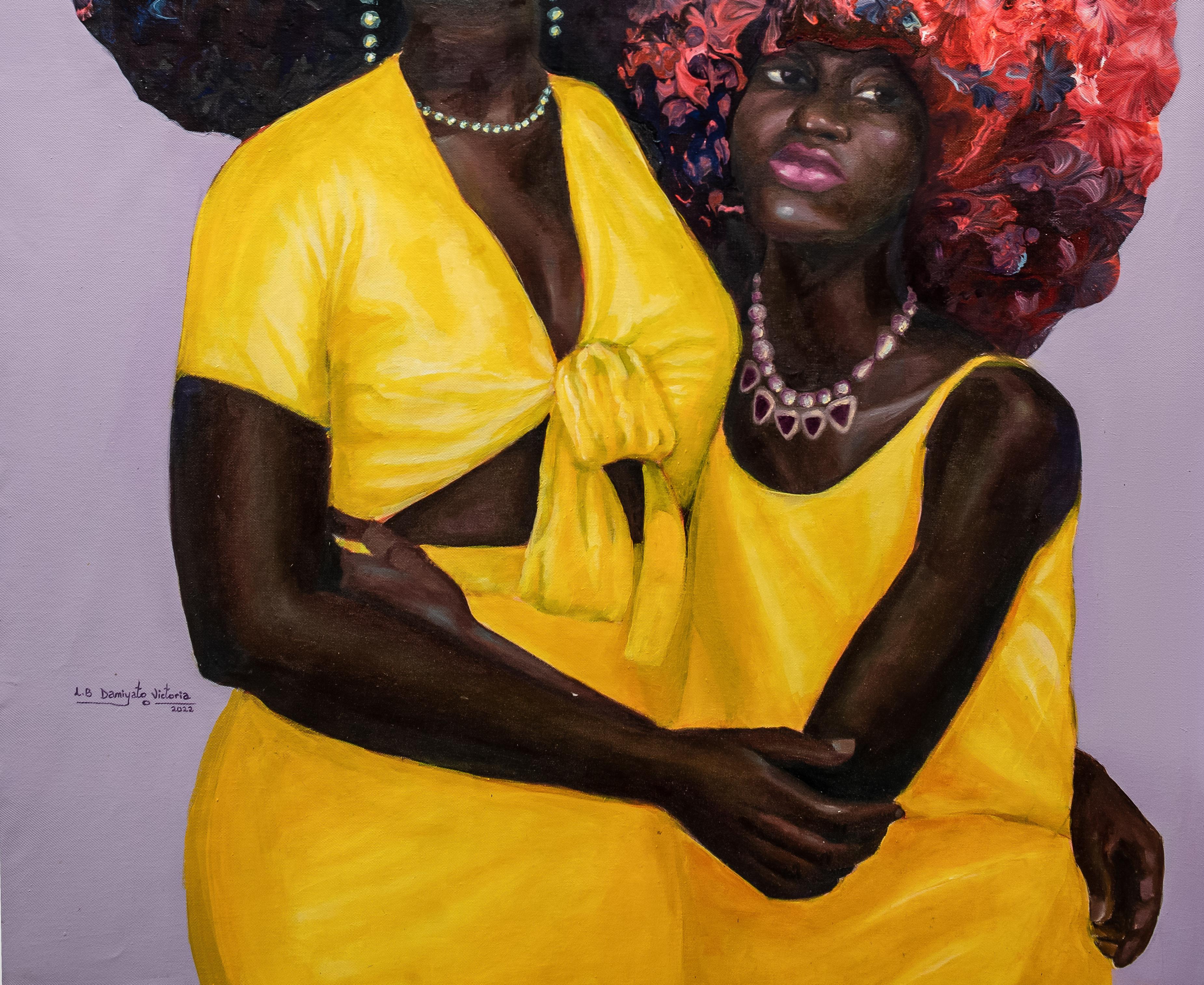 Cher Sister 2 - Contemporain Painting par Boluwatife Victoria Lawal