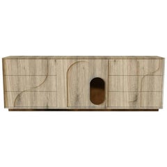 Modern Boma Decape Oak Veneer Sideboard by Caffe Latte