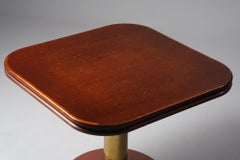 Boman Coffee Table in Brass and Wood, 1940s