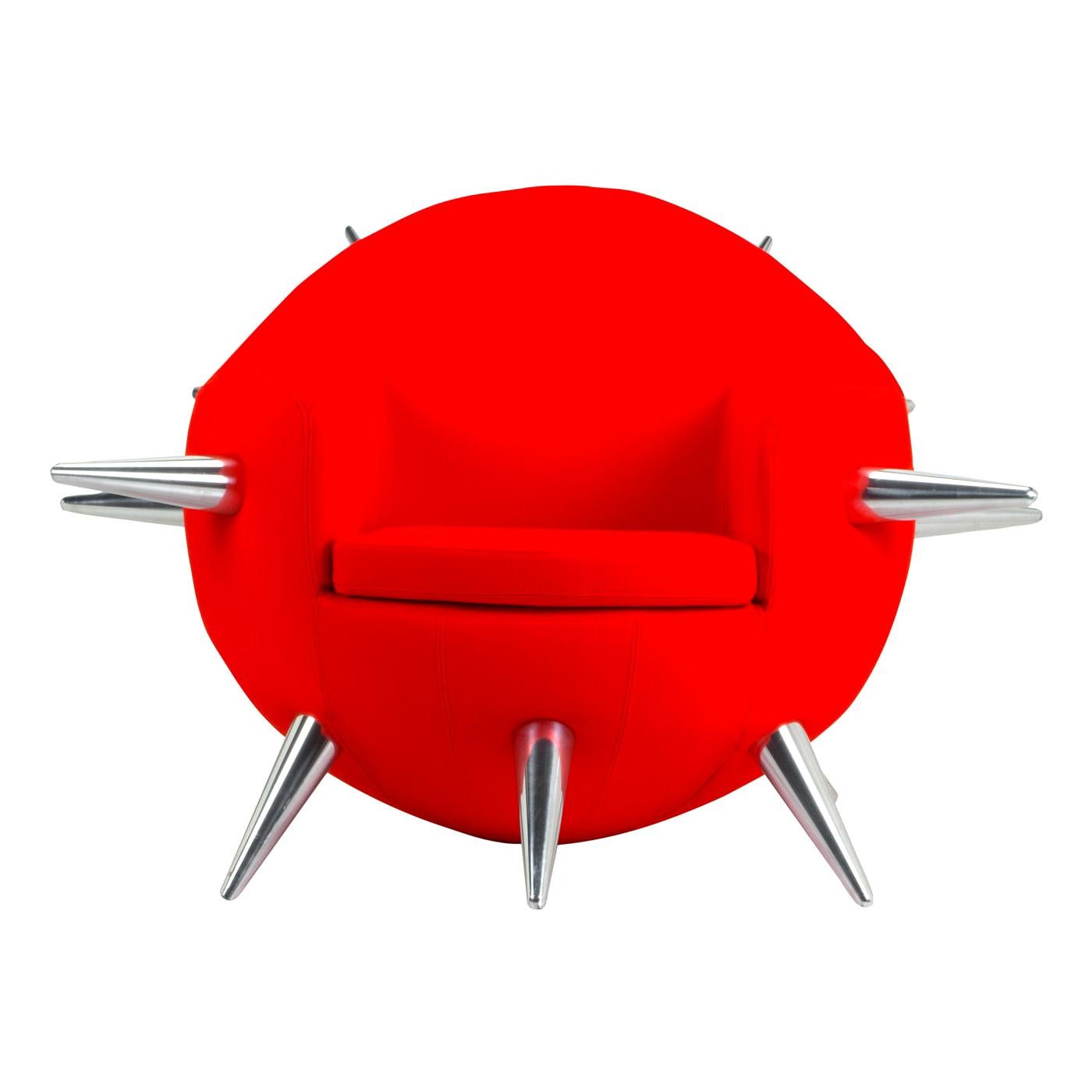 Bomb Armchair Red by Simone Micheli