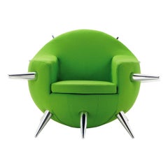 Bomb Green Armchair by Simone Micheli