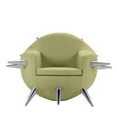 Bomb Lime Green Armchair By Simone Micheli