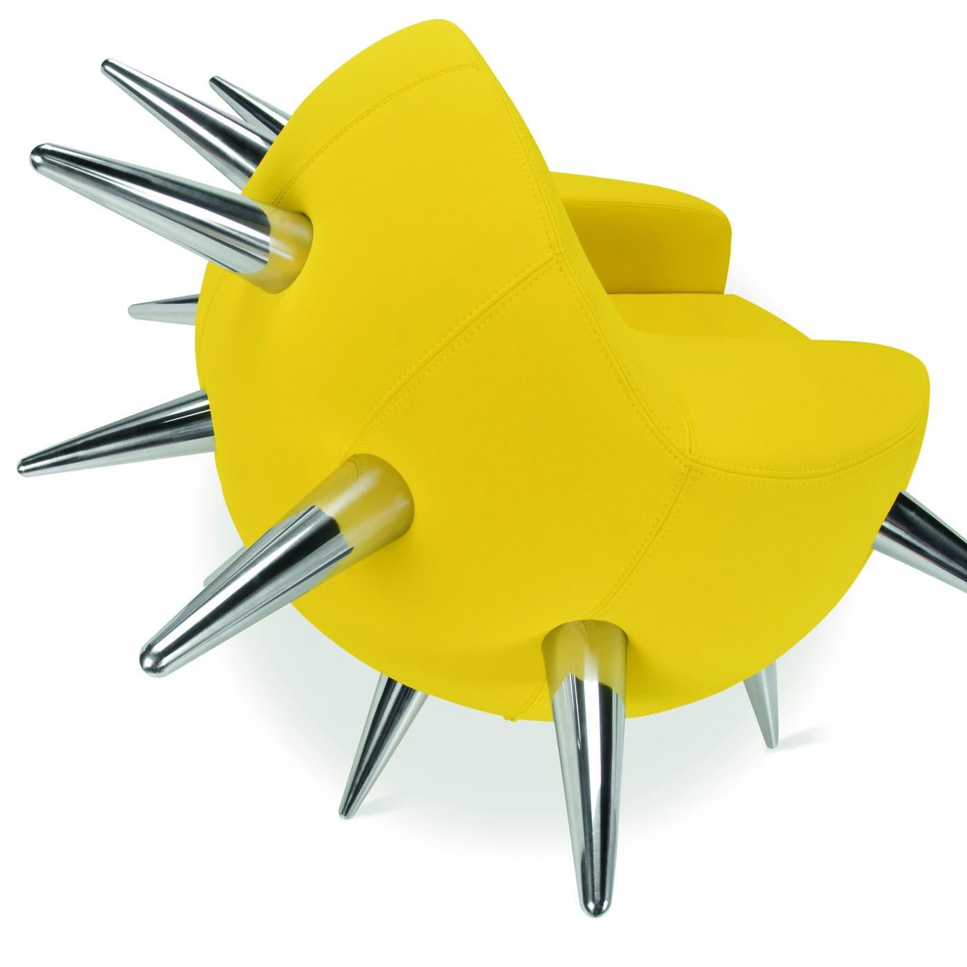 Modern Bomb Yellow Armchair by Simone Micheli For Sale