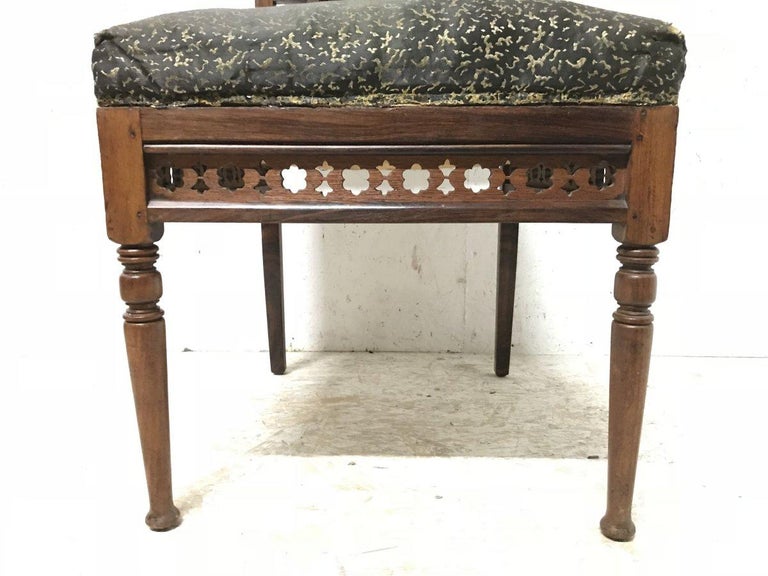 Bombay Art Furniture AngloJapanese Side Chair with a Lacquer Floral