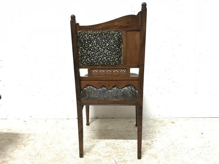 Bombay Art Furniture AngloJapanese Side Chair with a Lacquer Floral