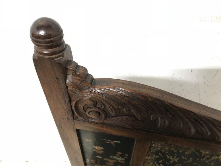 Bombay Art Furniture AngloJapanese Side Chair with a Lacquer Floral