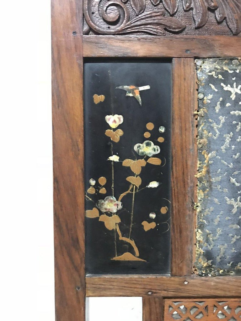 Bombay Art Furniture AngloJapanese Side Chair with a Lacquer Floral