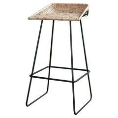 Bombay Atelier "Winnow" Cane Bar Stool by Farzin Adenwalla