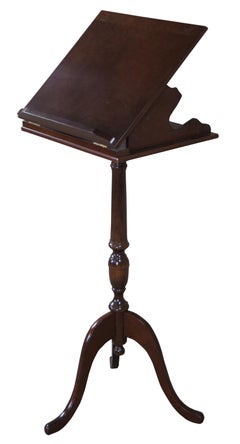 Bombay Company Cherry Lectern Podium Pedestal Library Book Music Stand Easel