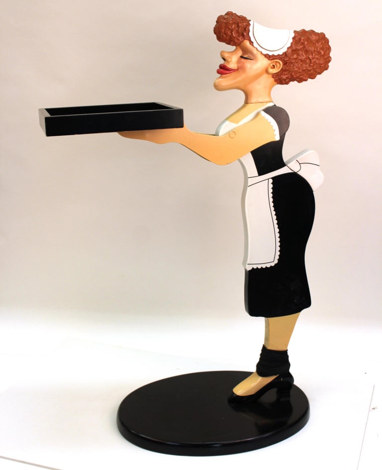 Bombay Company Lady Butler Decorative Serving Stand at 1stDibs