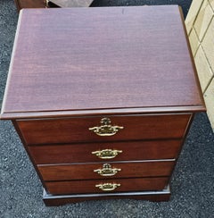 Bombay Furniture Late 20th Century Chippendale Mahogany 2-Drawer Filing Cabinet