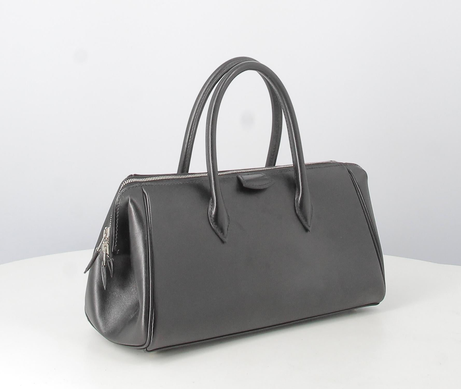 Bombay Hermes Handbag Black leather  1
