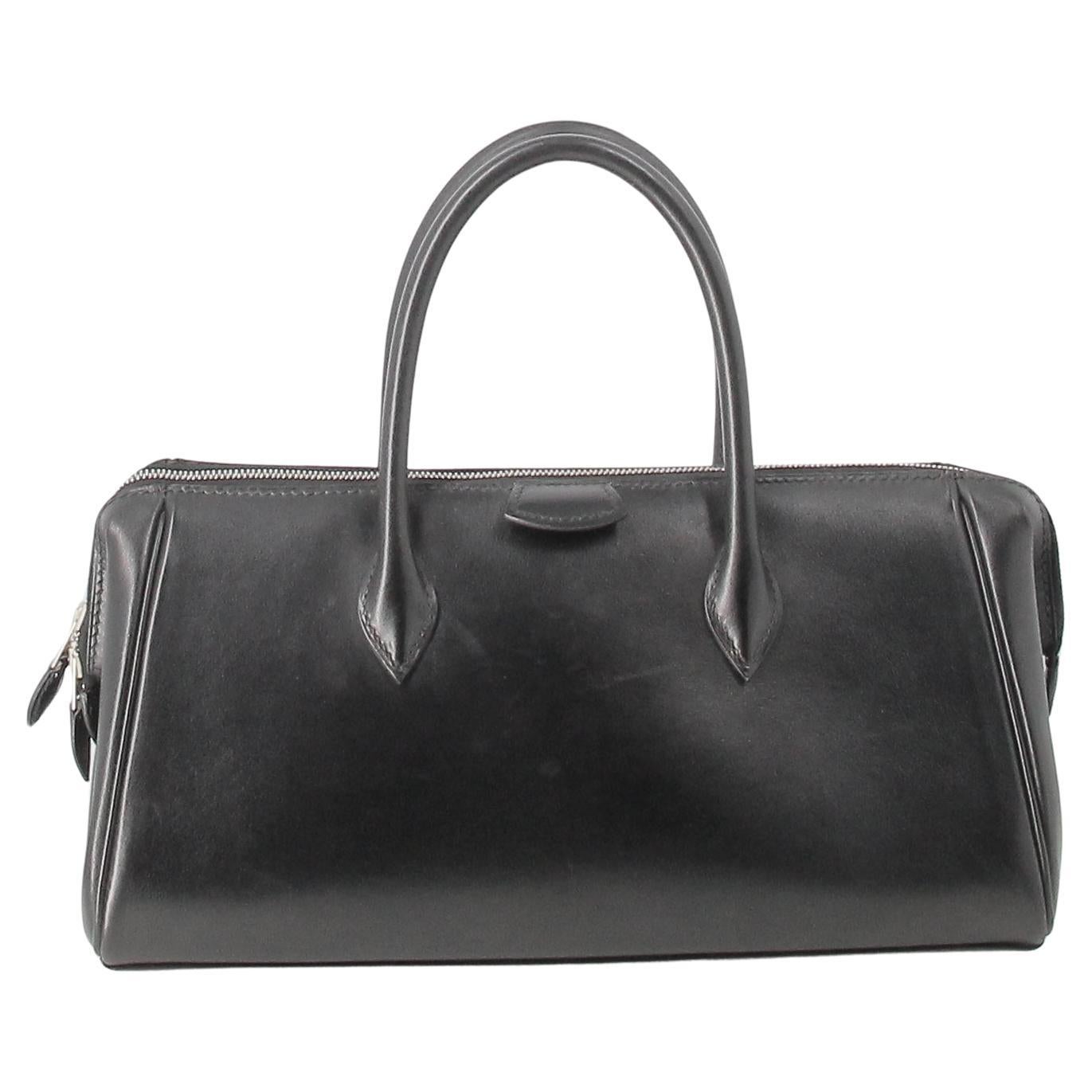 Bombay Hermes Handbag Black leather  For Sale