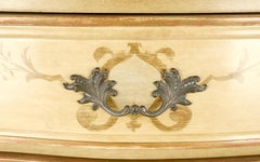 Bombay Paint Decorated Faux Marble Top Two Drawers Night Stands End Tables MINT!