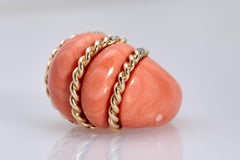 Bombe Coral Gold Ring