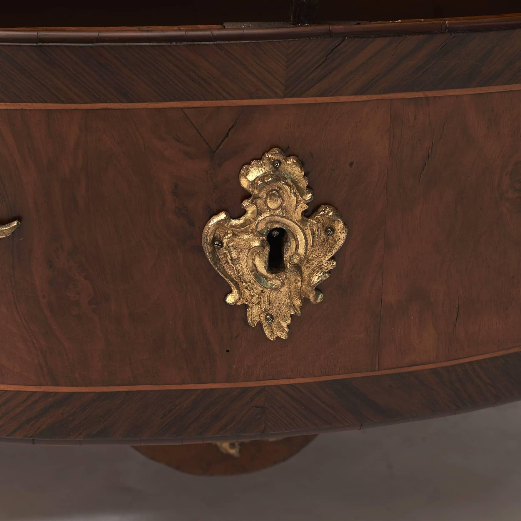 Bombé Shaped Swedish Rococo Chest Drawers with Øland Stone Top, 1760-1770 For Sale 4