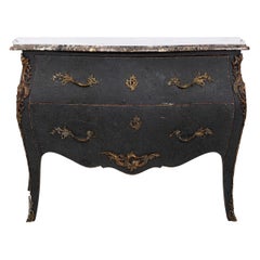 Bombe Style Commode with Marble Top