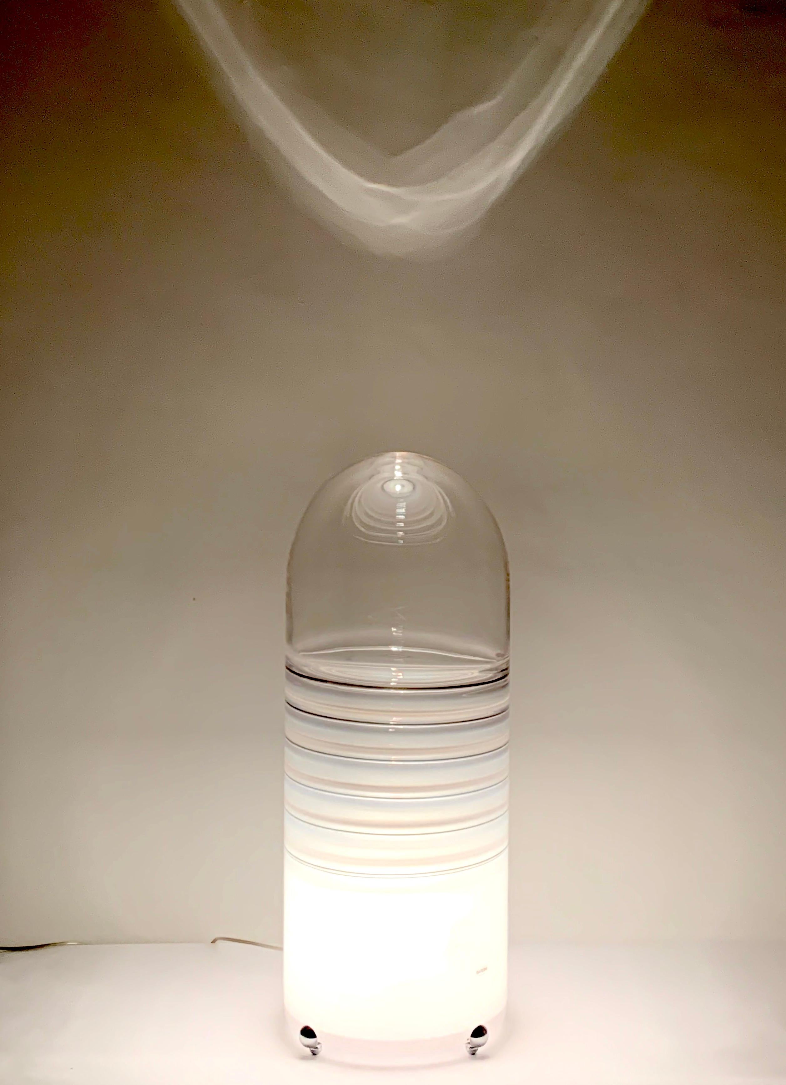 Murano Glass Sculpture Lamp Bombo Model by Alfredo Barbini , Italy 3