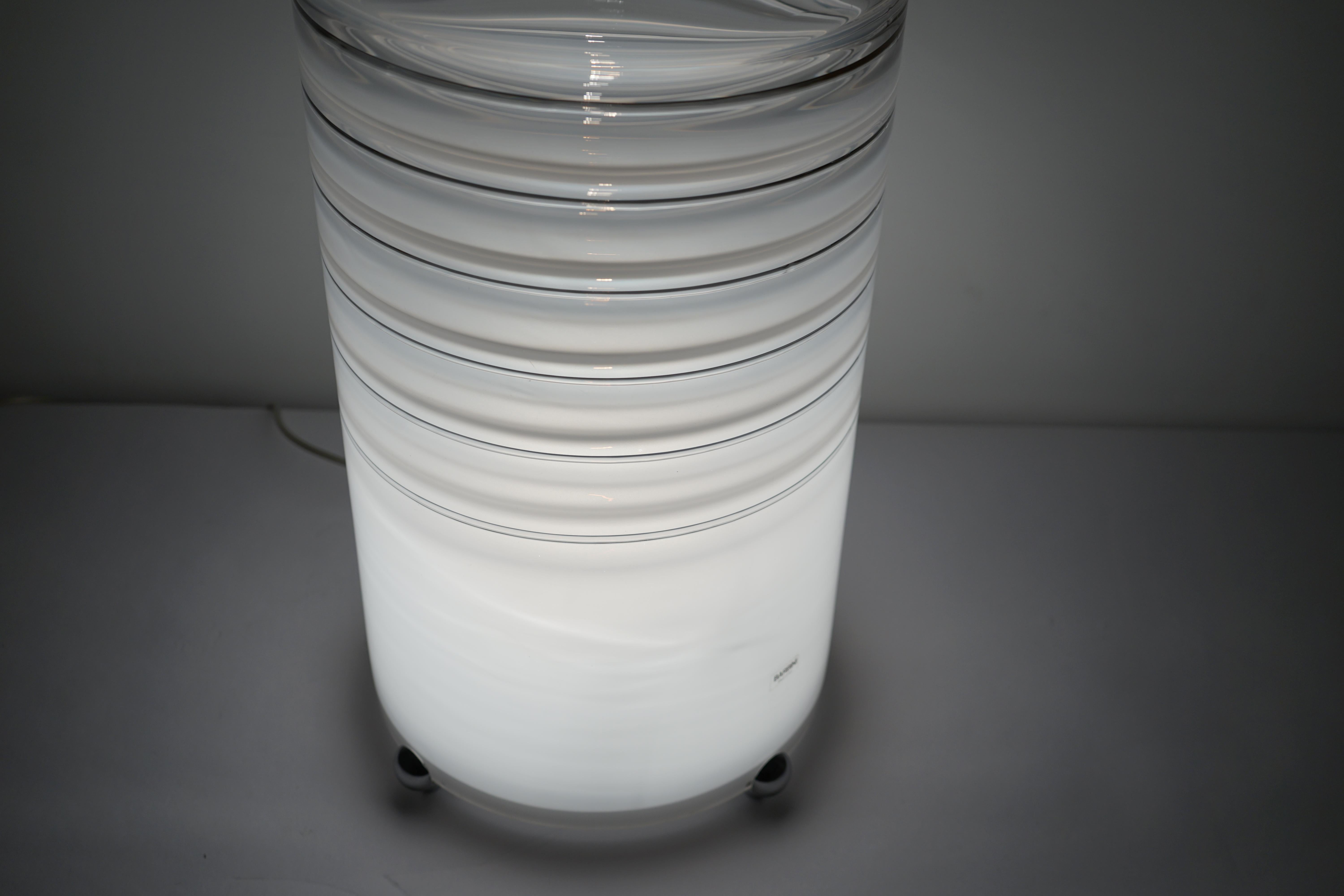 Murano Glass Sculpture Lamp Bombo Model by Alfredo Barbini , Italy 4