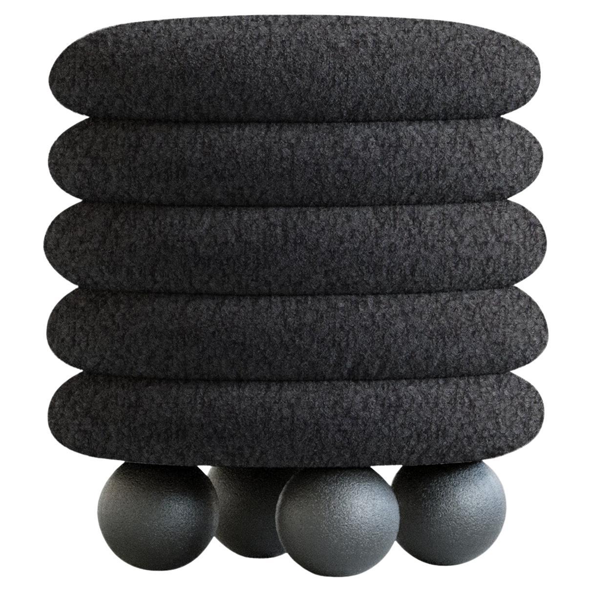 BOMBS black boucle by Hermhaus For Sale