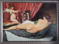 Bomior after Diego Velazquez (1599-1660) - 1974 Oil, Rokeby Venus