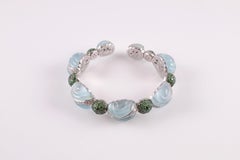 David Morris - Bracciale "Bon Bon"  Acquamarina Tsavorite Diamante