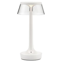 Bon Jour Unplugged Table Lamp in Almost White 
Crown in Transparent, 2025