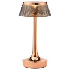 Bon Jour Unplugged Table Lamp in Copper & Crown in Fumee