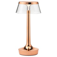Bon Jour Unplugged Table Lamp in Copper & Crown in Transaparent