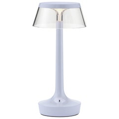 Bon Jour Unplugged Table Lamp in Faded Blue 
Crown in Transparent, 2025
