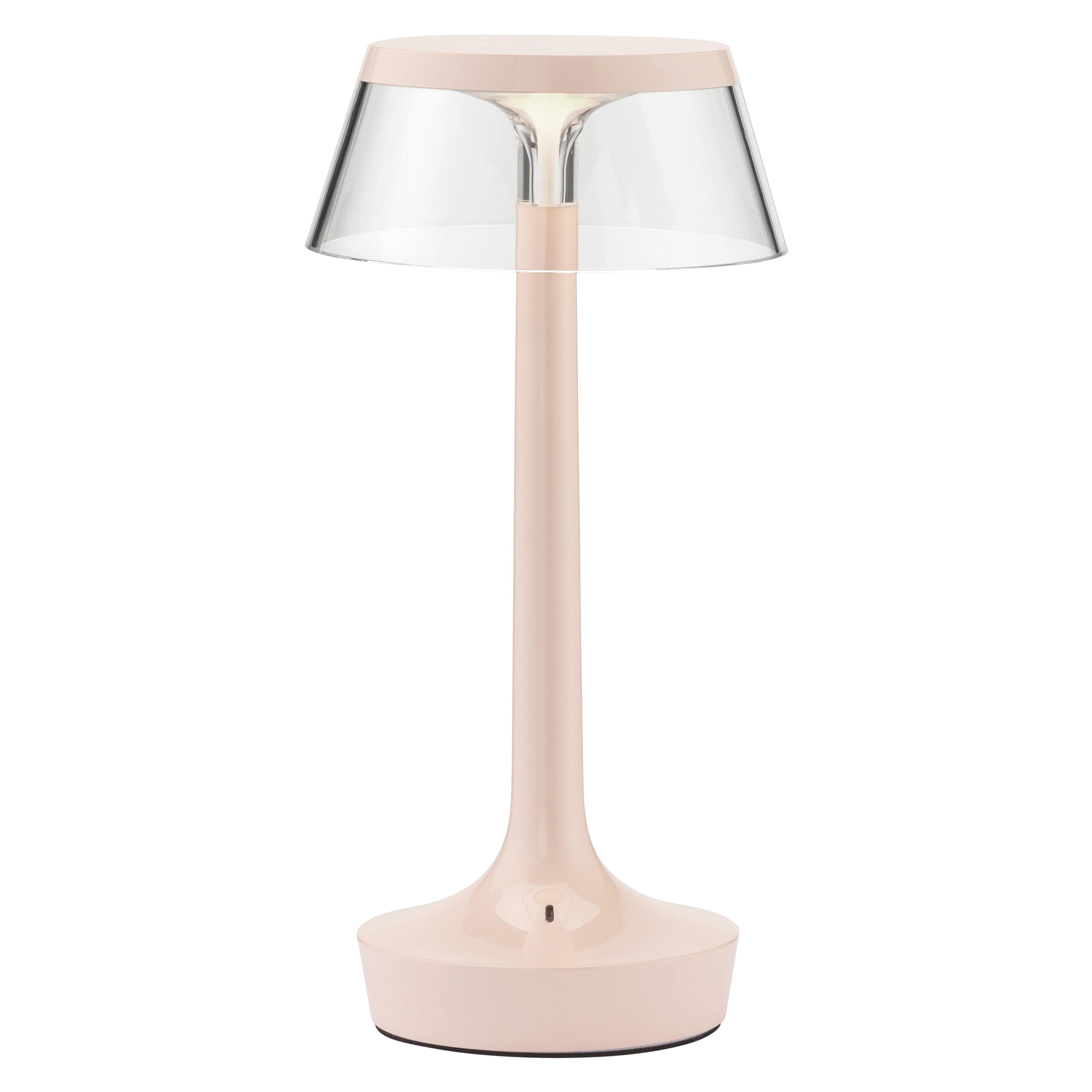 Bon Jour Unplugged Table Lamp in French Rose 
Crown in Transparent, 2025