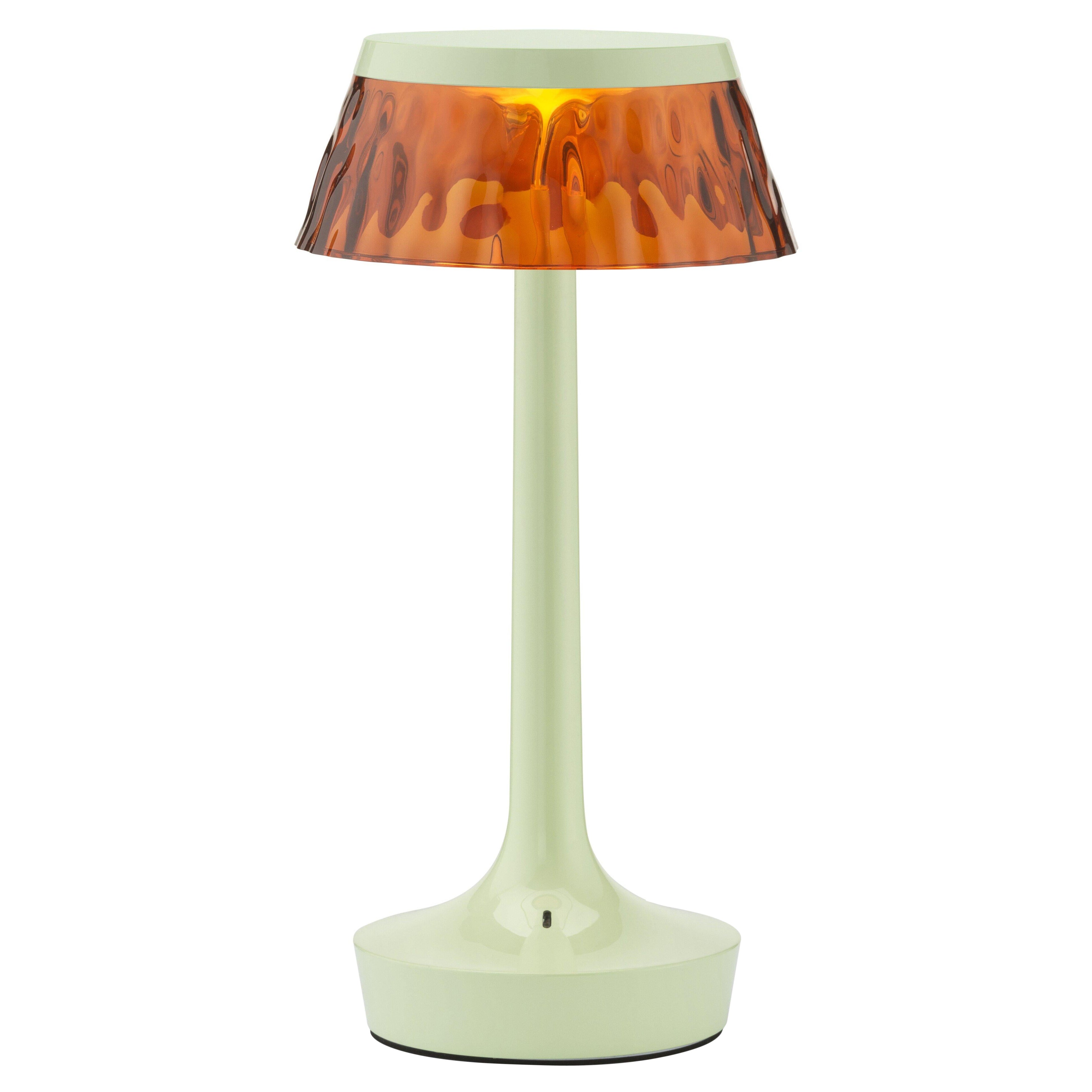 Bon Jour Unplugged Tischleuchte in Fresh Mint & Crown in Amber, 2025