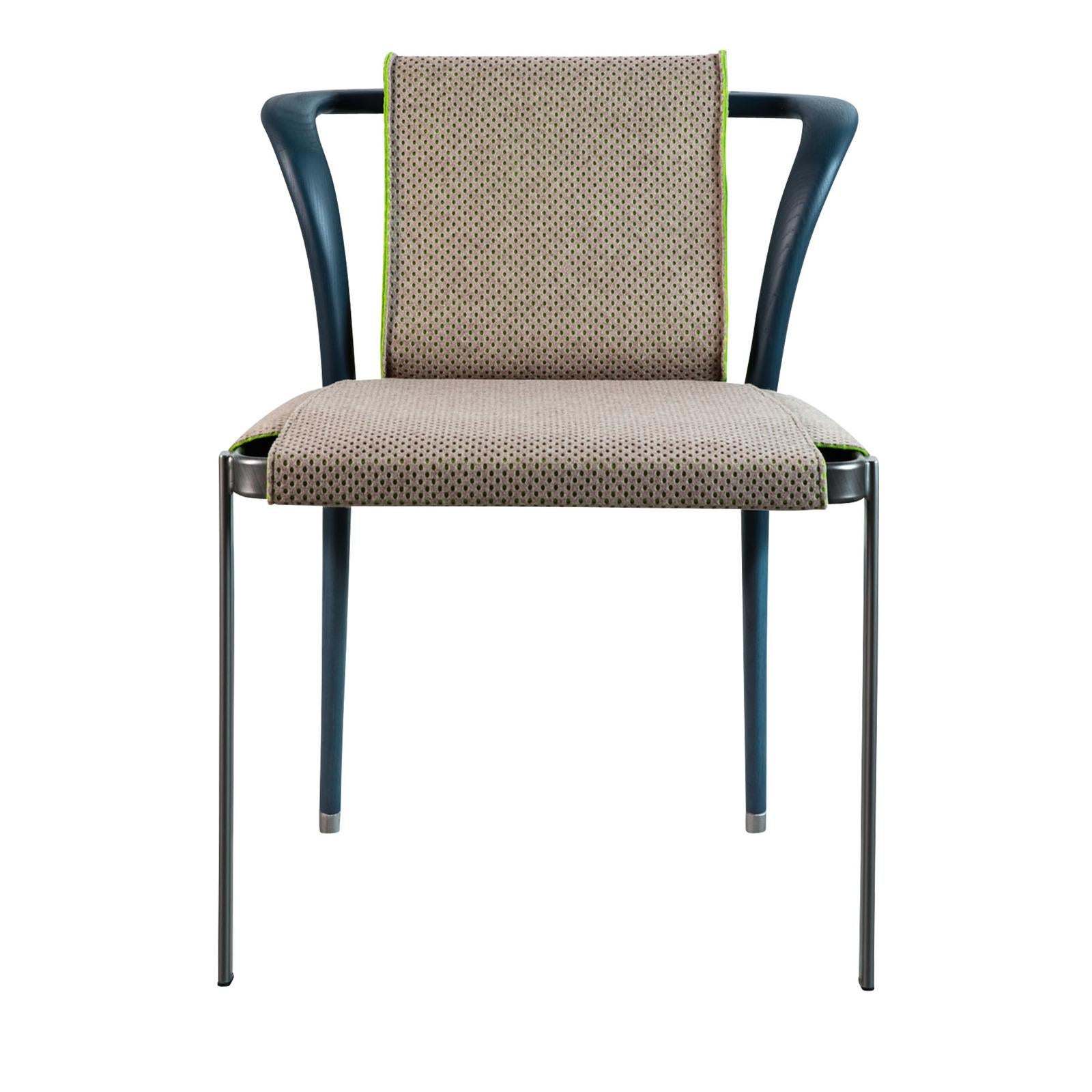 Lina Black Painted Ash Chair With Padded Seat By P Bertolini For Lina Black Painted Ash Chair With Padded Seat By P Bertolini For Adele C At 1stdibs