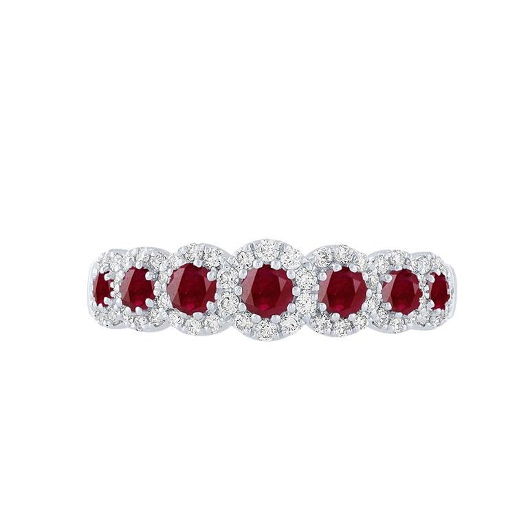 Bon Ton ring rubies and diamonds; white gold ring with 7 rubies and diamonds.
Rubies ct 0.55
Diamonds ct o.28


Bon Ton ring in white gold rubies, rubies diamonds is part of the classic jewelry with brilliants, rubies and natural sapphires intended