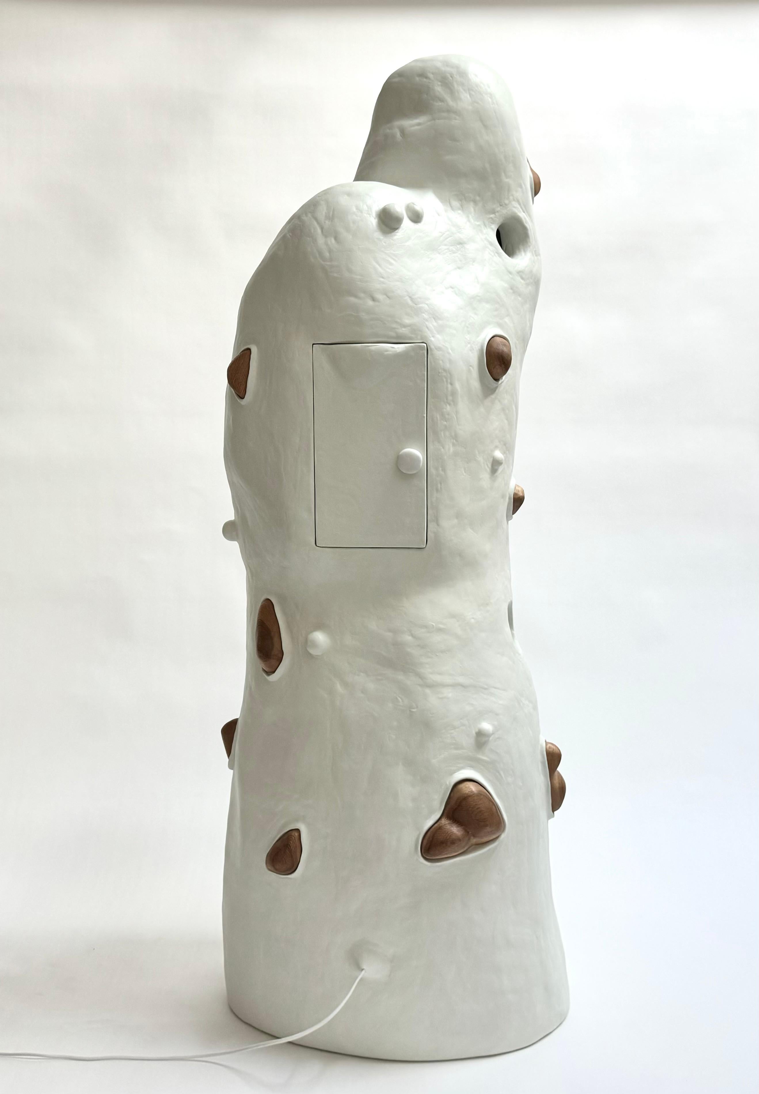 Bona Omi - Plaster, Fiberglass, Wood, and Glass Sculpture by Brent Warr Studios For Sale 2