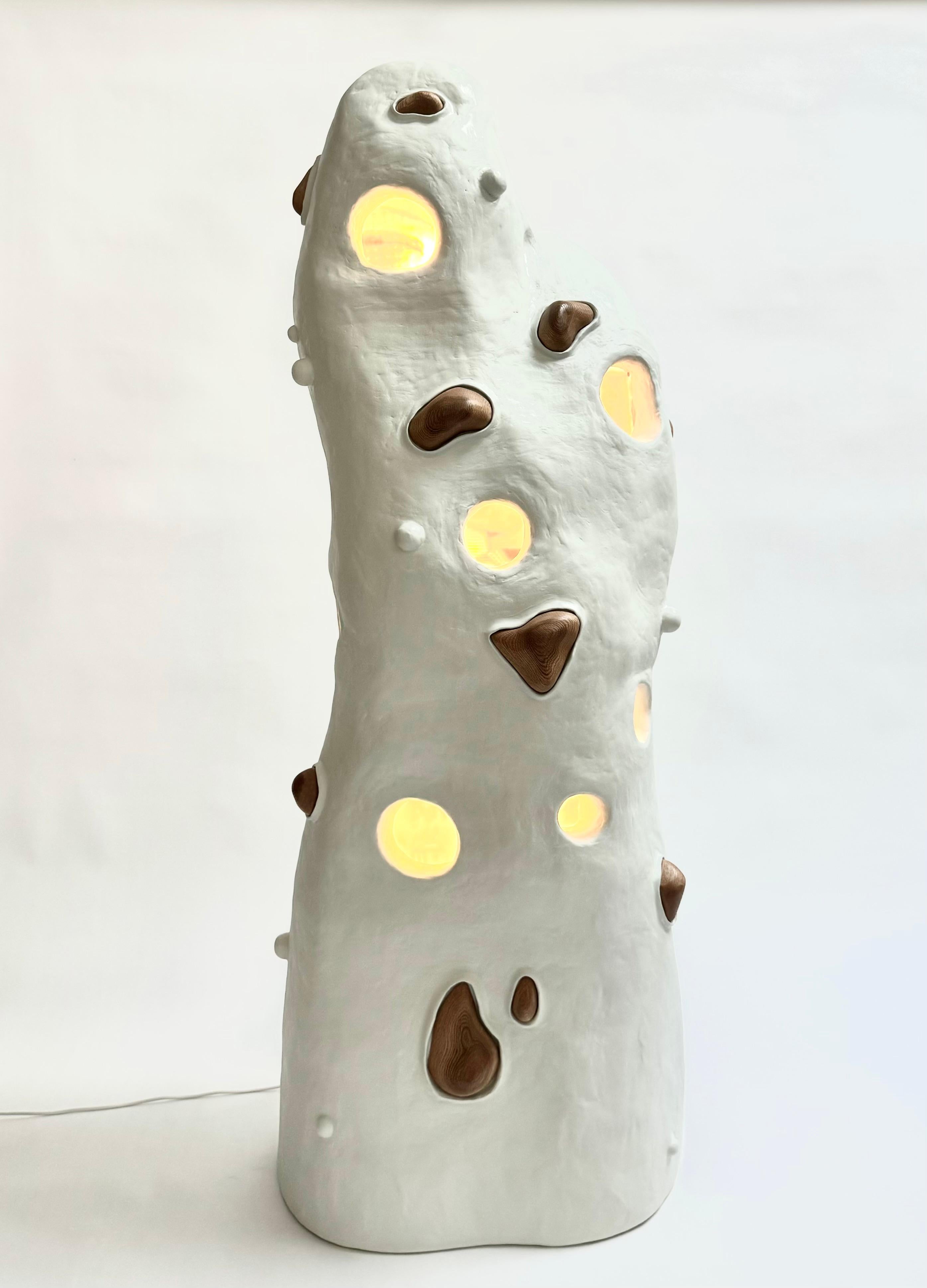 Post-Modern Bona Omi - Plaster, Fiberglass, Wood, and Glass Sculpture by Brent Warr Studios For Sale